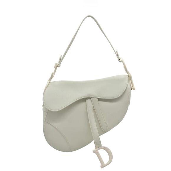 Dior Handbags - $3950 Dior Ultra-Matte Saddle Bag White Cream